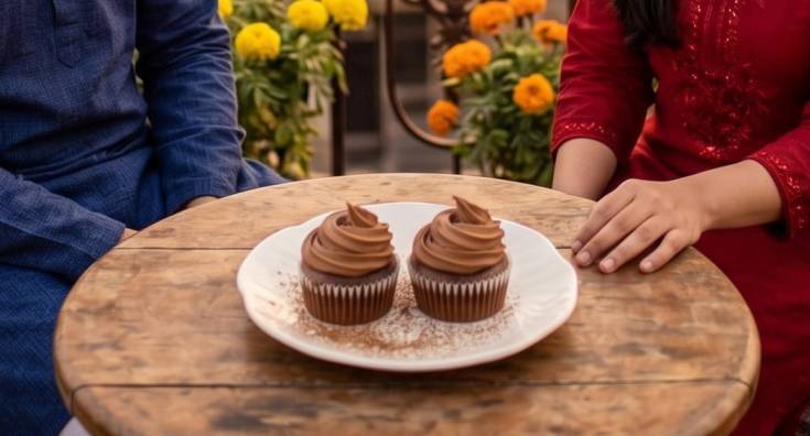 Choco Delight cupcake — soft chocolate cupcake topped with chocolate buttercream